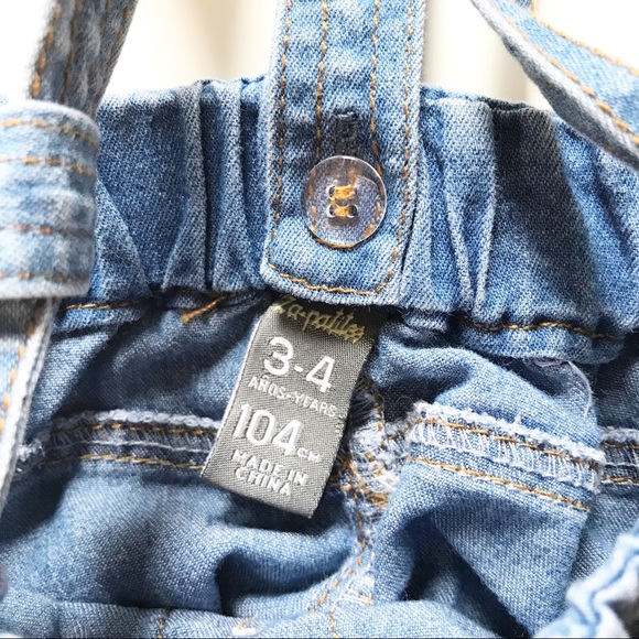 Za-Patitos Denim Overall Skirt - Picture 4 of 4